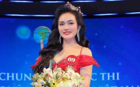 Vũ Thị Hoa đăng quang tân Hoa hậu Mrs Earth VietNam 2024