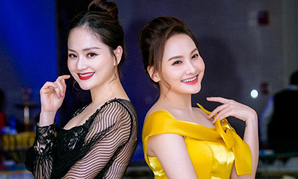 Không thể tin được khi đứng chung khung hình, Lan Phương và Bảo Thanh trông hệt chị em sinh đôi