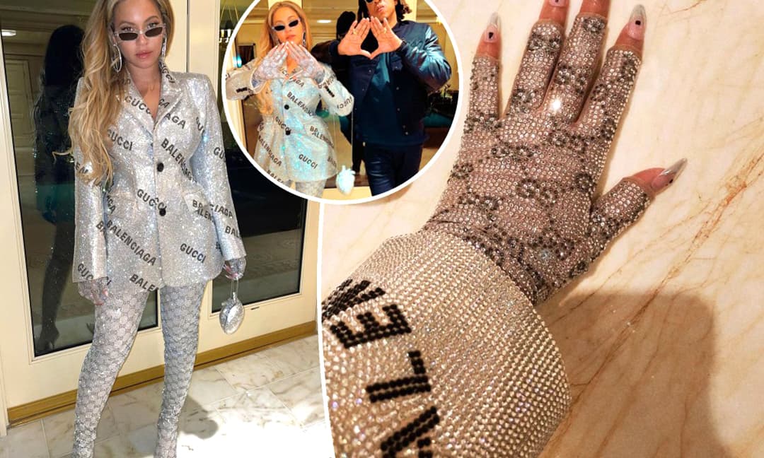 Diva Beyonce lên đồ gần 800 triệu, tình tứ bên ông xã Jay Z tại sự kiện