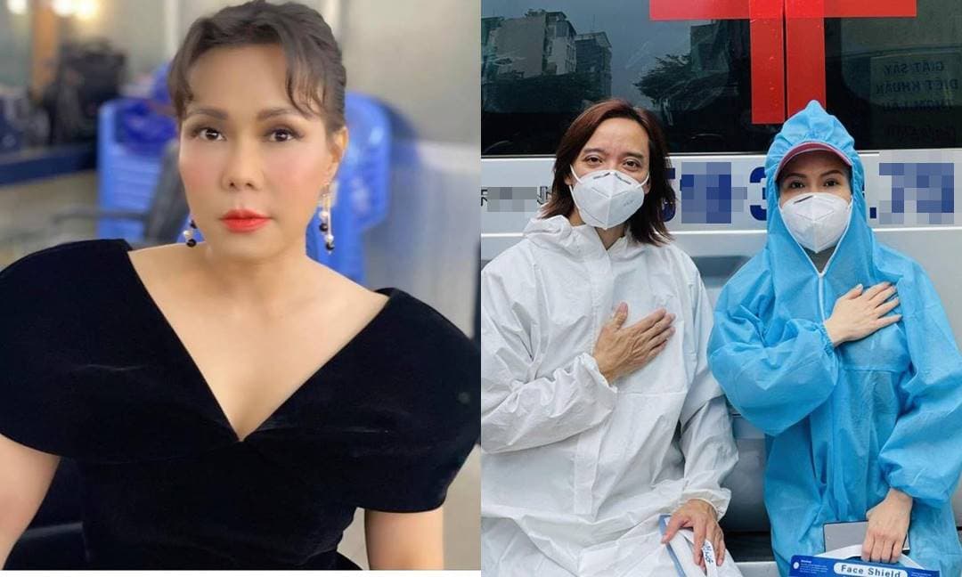 Việt Hương trang điểm tươi tắn, rạng rỡ quay trở lại với công việc sau khi từ Mỹ về